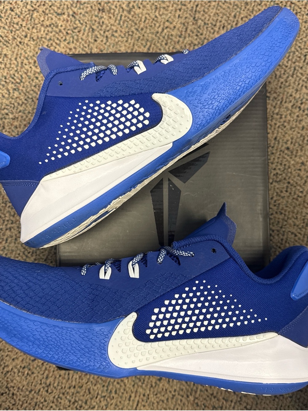 Nike Mamba Fury Deep Royal Blue and White Training Sneakers
